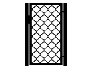 Gartentor Bianca 90×170 cm - schwarz matt