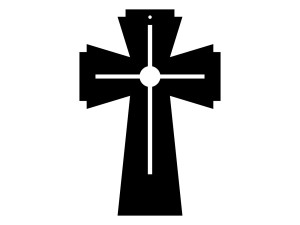 Metallkreuz KNS034 30 cm
