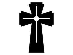 Metallkreuz KNS034 50 cm