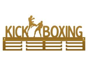 Medaillenhalter Kickboxen 40 cm - gold