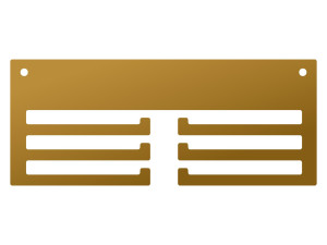 Medaillenhalter Schlicht III 20 cm - gold