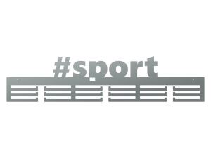 Medaillenhalter #SPORT 80 cm - silber