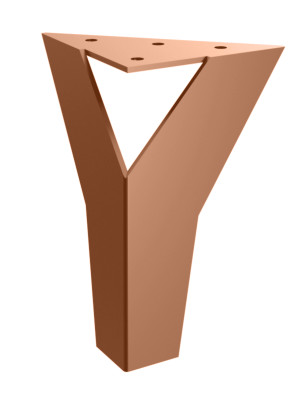 Möbelfuß Moderna 15 cm - kupfer