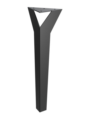 Tischbein Moderna 40 cm - schwarz matt