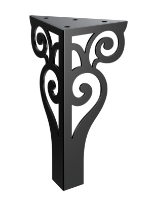 Möbelfuß Sara 20 cm - schwarz matt