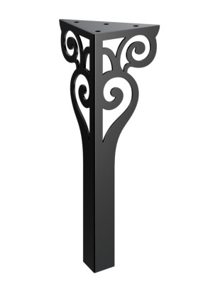 Möbelfuß Sara 30 cm - schwarz matt