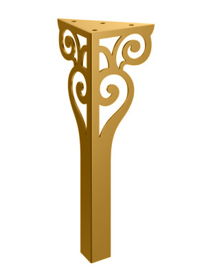 Möbelfuß Sara 30 cm - gold