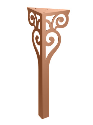 Tischgestell Sara 40 cm - kupfer