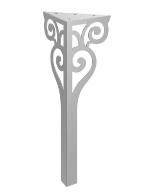 Tischgestell Sara 40 cm - silber