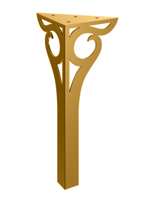 Möbelfuß Gian 30 cm - gold