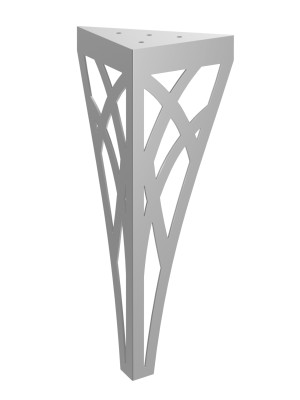 Tischbein Tracery 40 cm - silber