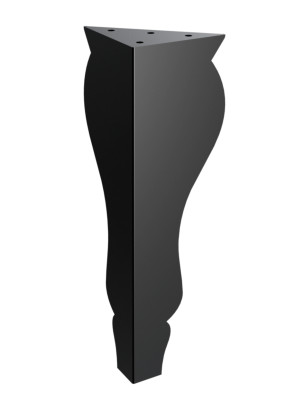 Möbelfuß Henry 30 cm - schwarz matt