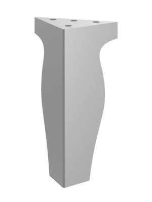 Möbelfuß Ernest 15 cm - silber