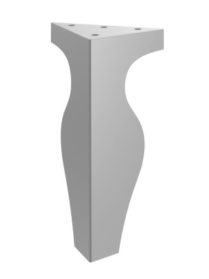 Möbelfuß Ernest 20 cm - silber