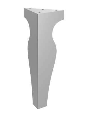 Möbelfuß Ernest 30 cm - silber