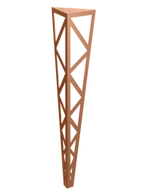 Tischbein Polygon 72 cm - kupfer