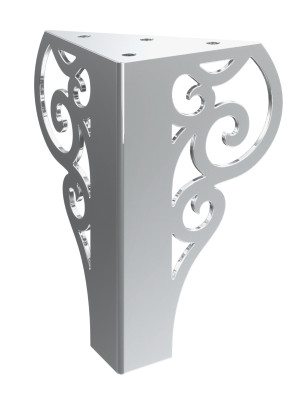 Möbelfuß Royal Chrom 15 cm