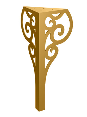 Couchtischbein Royal 40 cm - gold