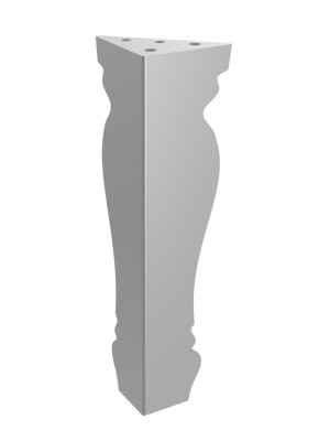 Möbelfuß Mary 20 cm - silber