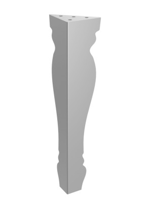 Möbelfuß Mary 30 cm - silber