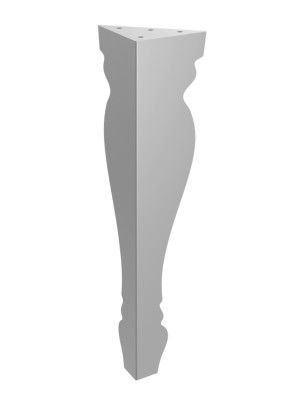 Couchtischbein Mary 40 cm - silber