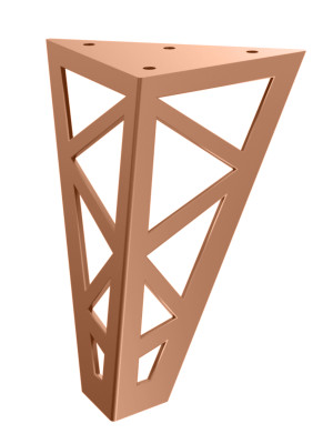 Möbelfuß Focus 15 cm - kupfer