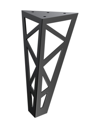 Schrankfuß Focus 20 cm - schwarz matt