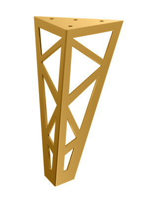 Schrankfuß Focus 20 cm - gold