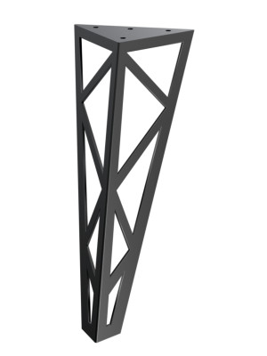 Möbelfuß Focus 30 cm - schwarz matt