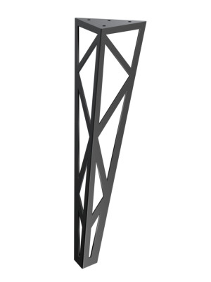 Tischbein Focus 40 cm - schwarz matt