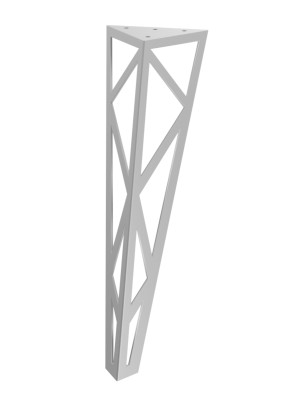 Tischbein Focus 40 cm - silber