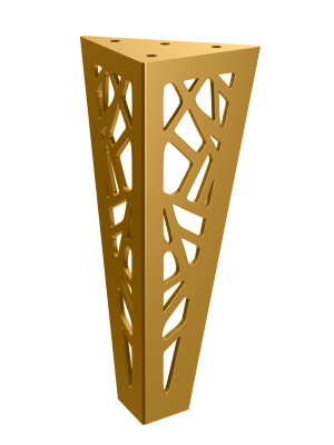 Roller-Schranksockel 20 cm - gold