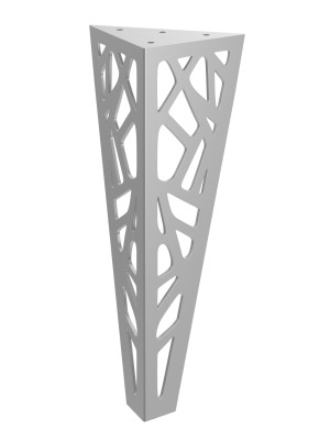 Möbelfuß Roller 30 cm - silber