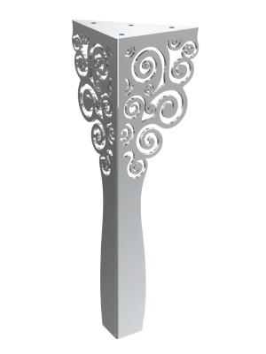 Möbelfuß Flores Chrom 30 cm