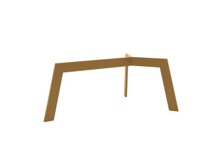 Metallbein für den Tisch Triangle M - gold