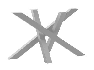 Metallfuß für Tisch Mediolan M - silber