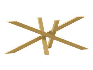 Metallbein für Tisch Mediolan XL - gold