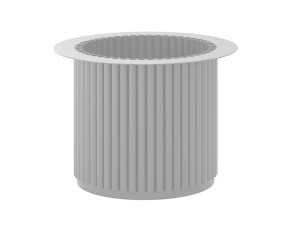 Metalluntergestell für Tisch Toro L 40 - silber