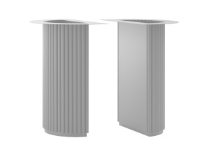 Metallgestell für Tisch Torto S - silber
