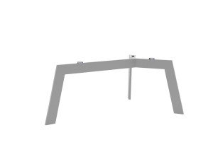 Metallfuß für Tisch mit Glasplatte Triangle M - silber
