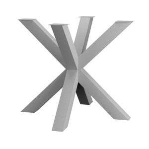 Metall-Tischbein Spider S - silber