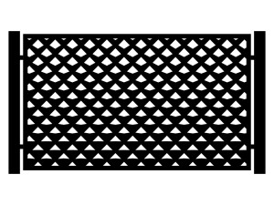 Zaunfeld Dina 200×120 cm - schwarz matt