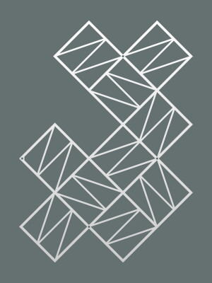 Wanddekoration aus Metall für Kletterpflanzen, Rankgitter Zigzag L 77x96 cm - weiß matt