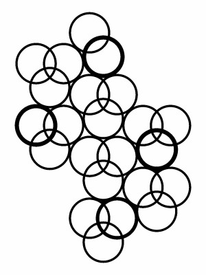 Wanddekoration aus Metall für Kletterpflanzen Spalier Kulos L 67x95 cm - schwarz matt