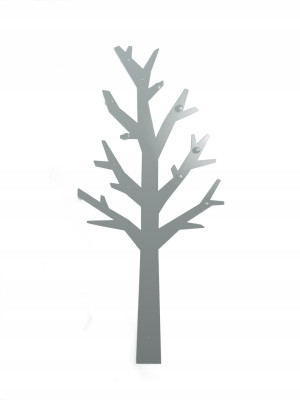 Metall-Wandhaken Baum WIE113 130 cm - silber