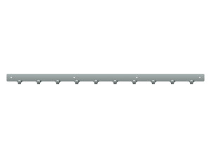Lange Metallgarderobe für Werkstatt und Garderobe 100 cm - silber
