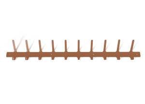 Einfacher Metall-Kleiderhaken 100 cm - kupfer