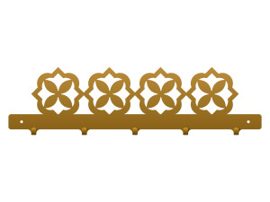 Garderobenhaken für den Vorraum Marokkanisch III 50 cm - gold