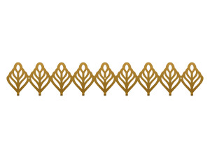 Metallkleiderhaken Ajour 90 cm - gold