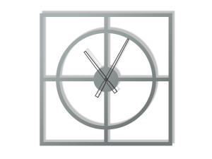 Wanduhr Simple 60 cm - silber